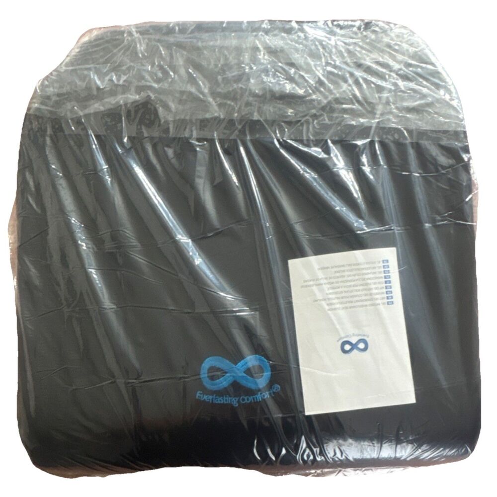 Everlasting Comfort Ergonomic Orthopedic Seat Cushion Black Gray Memory Foam